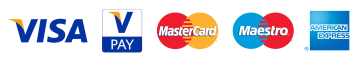 Payment methods: Visa VisaPay Mastercard Maestro AmericanExpress