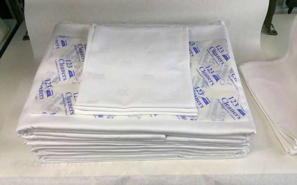 Folded Napkin Laundry Services from 123 Cleaners