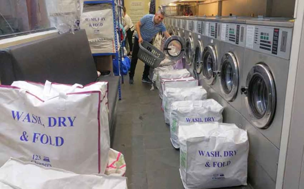Wash, Dry and Fold Laundry Service from 123 Cleaners