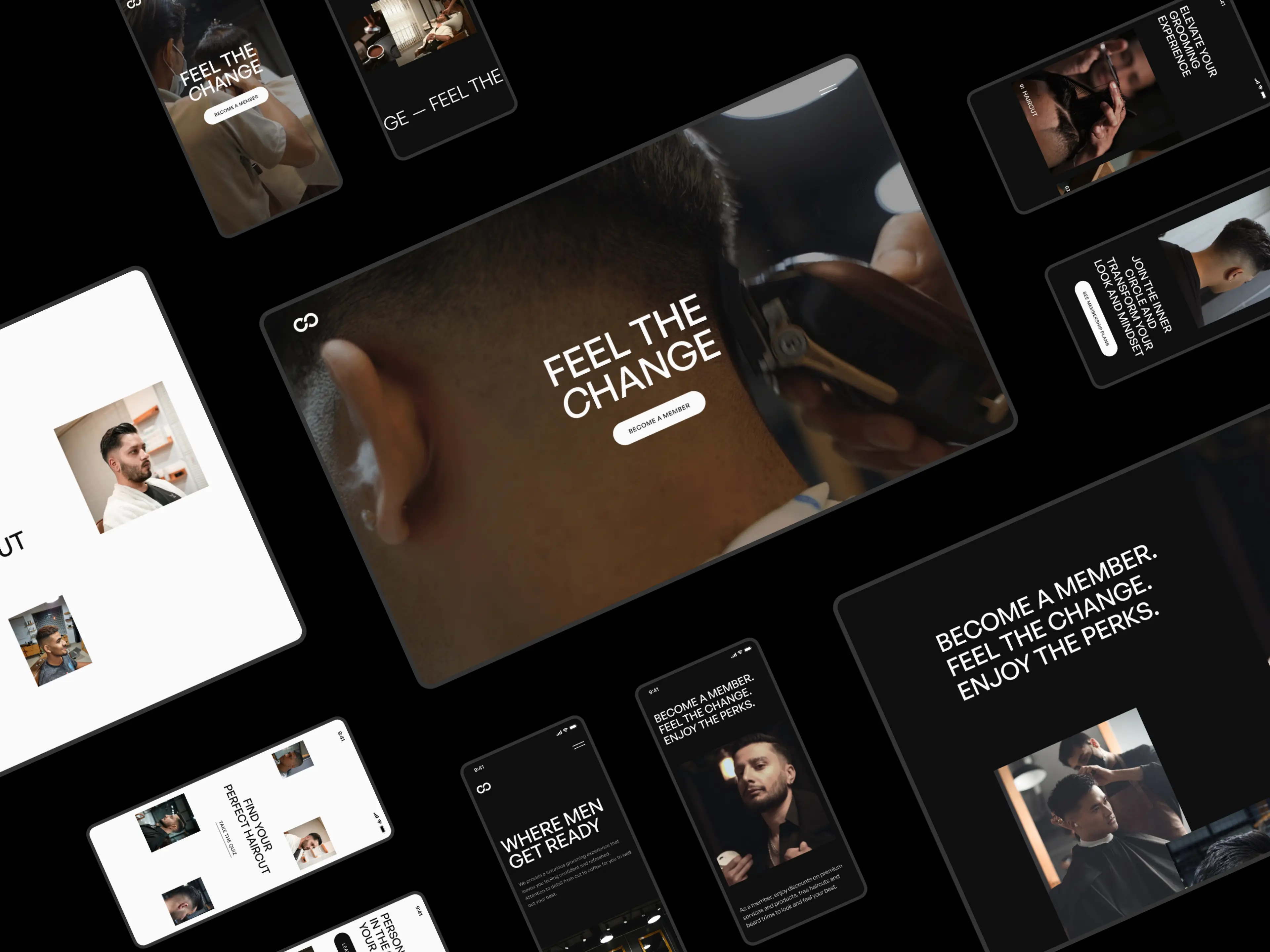 cuts and coffee cover image with mobile and desktop mockups