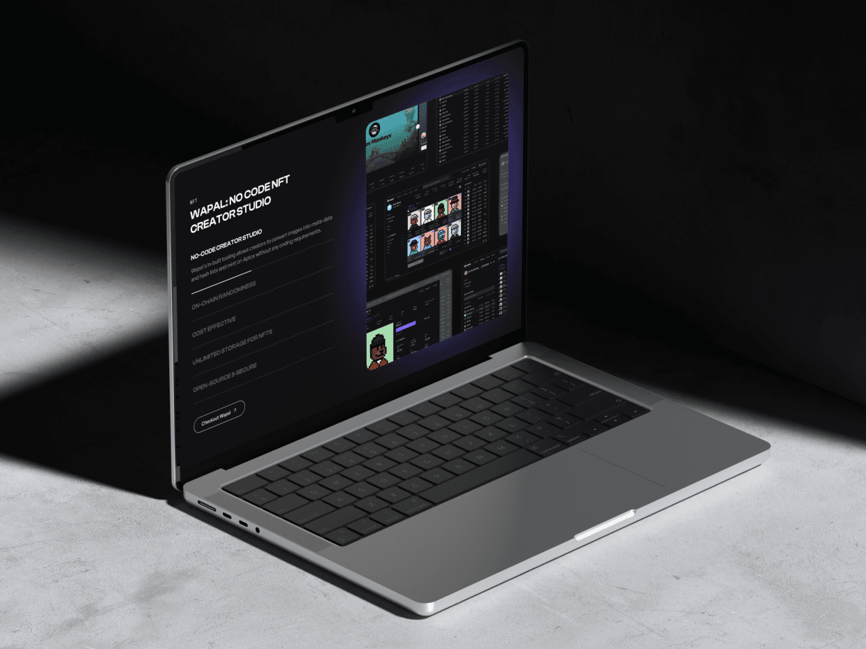 This image is the monitor mockup/view for Mokshya Protocol.