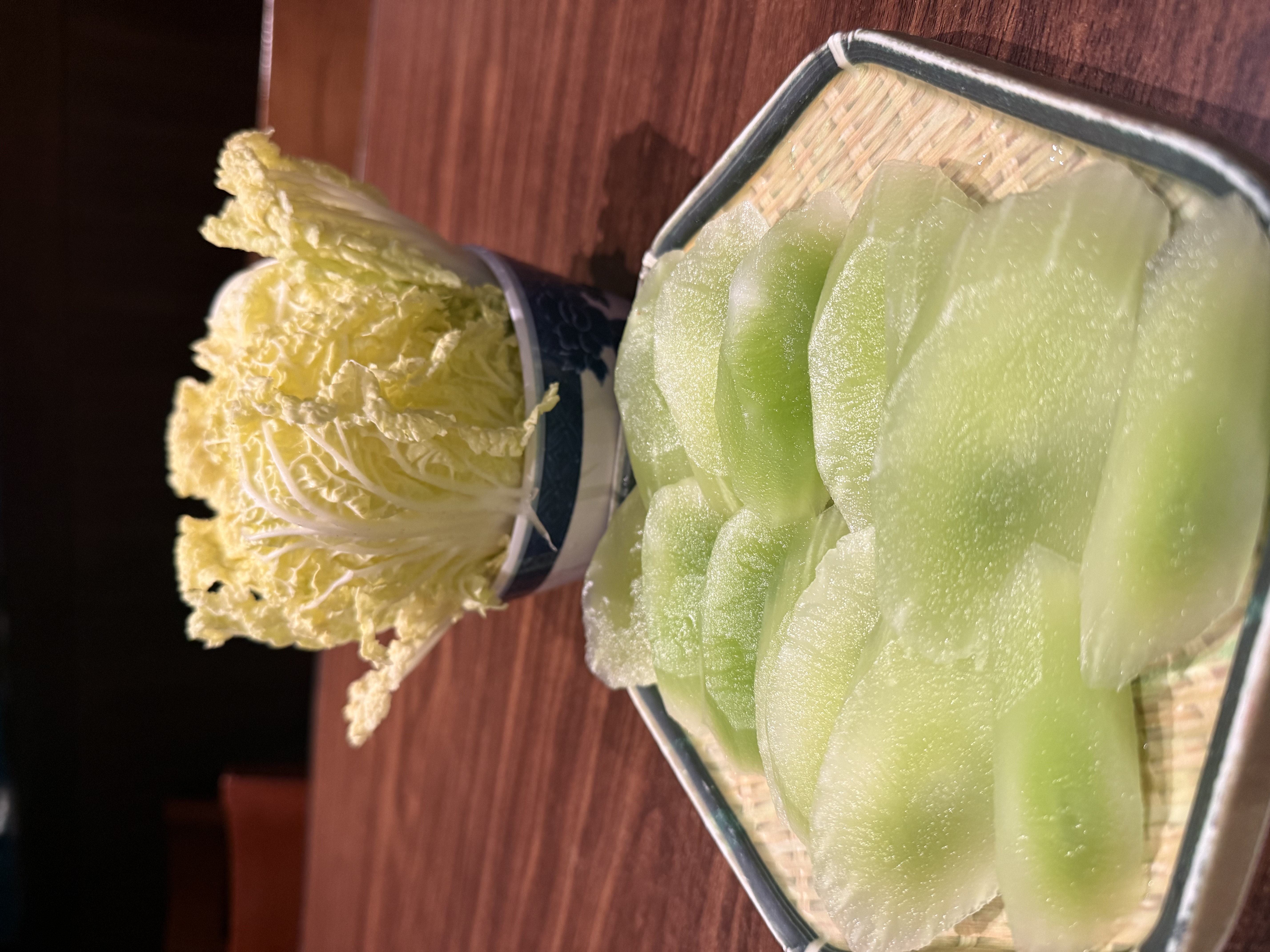 萵筍和娃娃菜