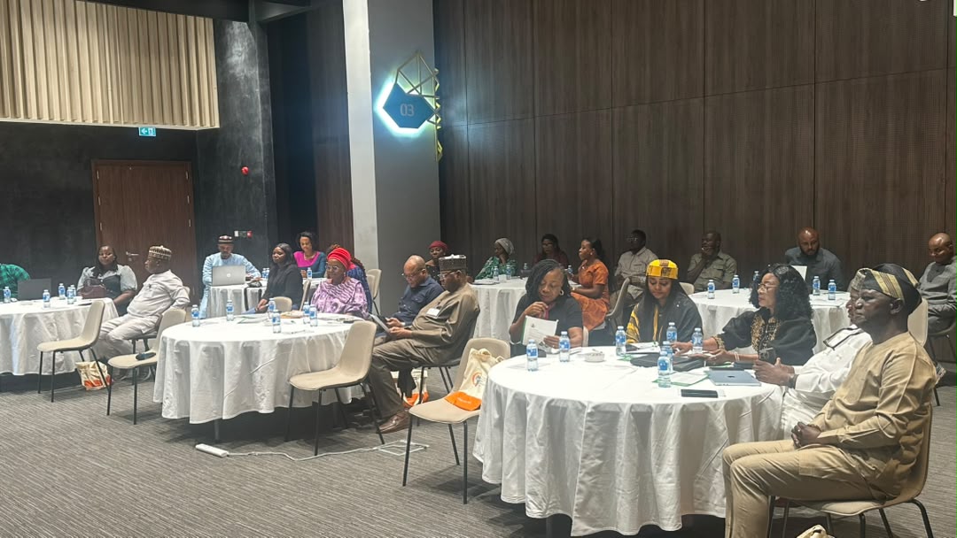 Stakeholders and technical delegates deliberating during the breakfast session at Onomo Allure Hotel, Abuja