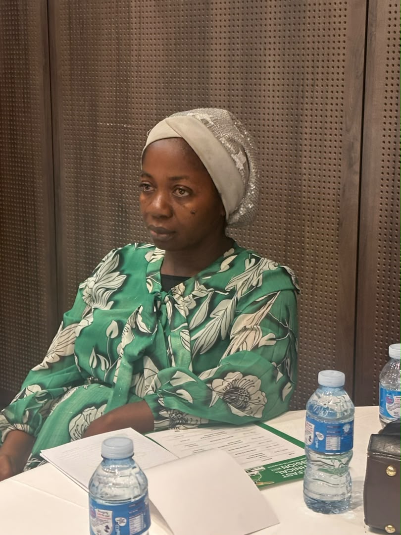 Civil society partner reviewing policy brief materials