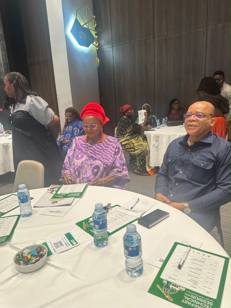 Senator Banigo and co-convener leadership at the presiding table