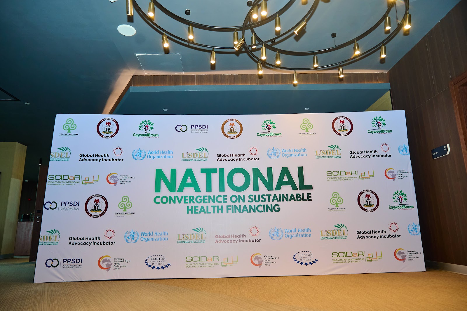 Official Backdrop Banner of the National Convergence at Onomo Allure Abuja