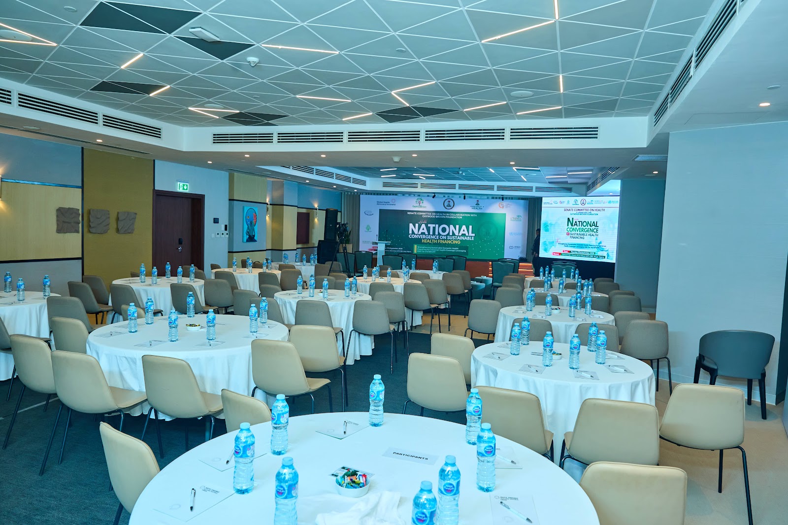 Reception and accreditation of health development partners, civil society executives, and legislative correspondents.