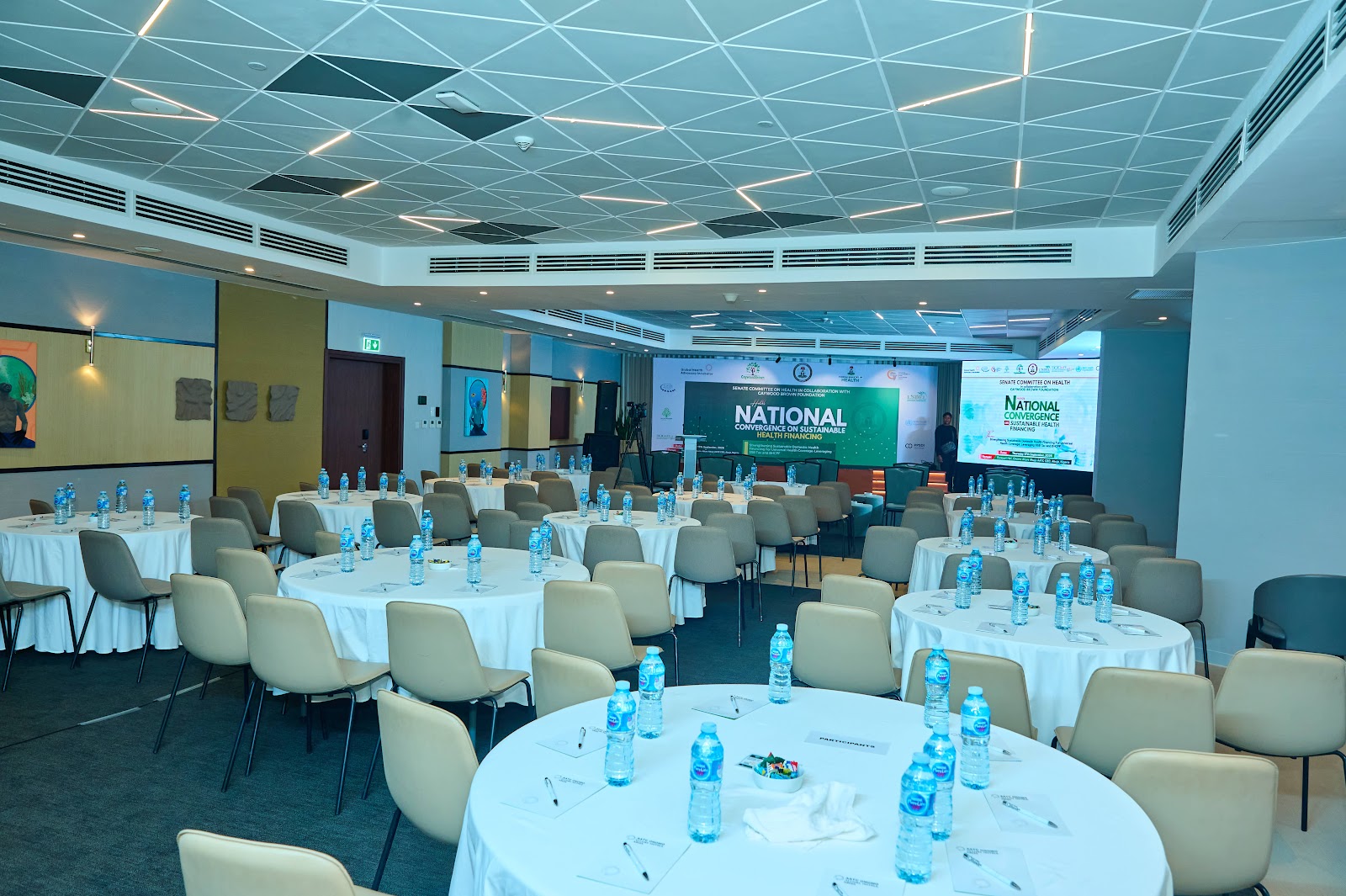 Reception and accreditation of health development partners, civil society executives, and legislative correspondents.