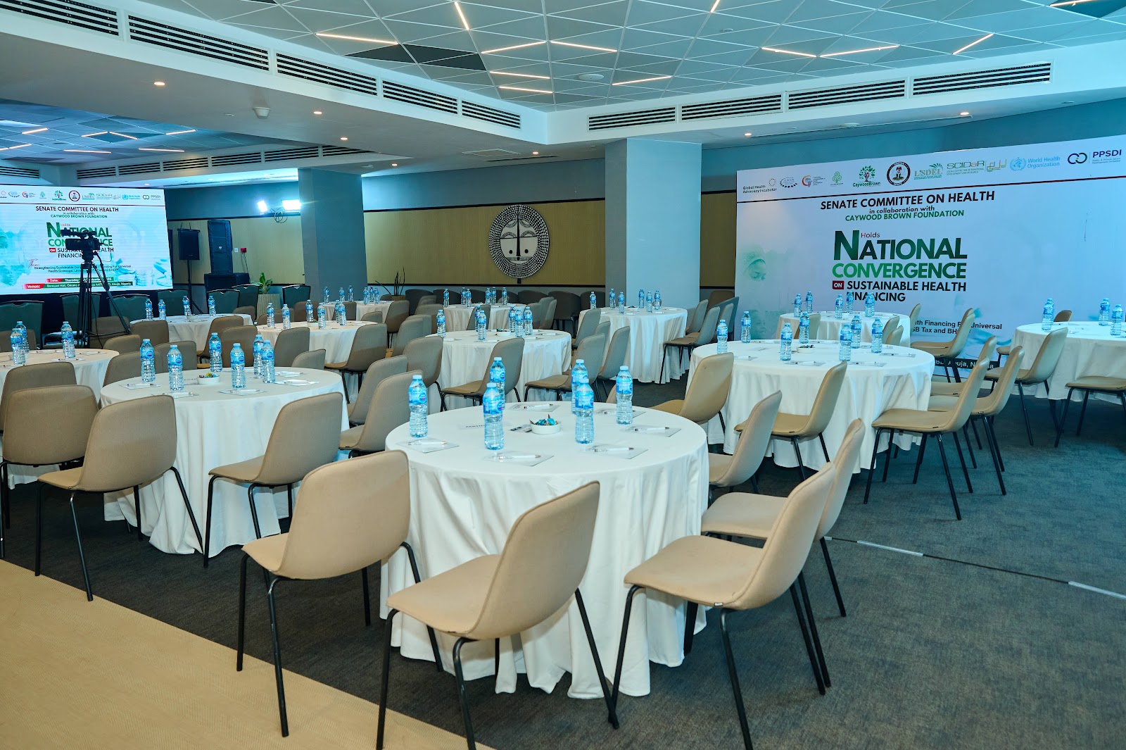 Reception and accreditation of health development partners, civil society executives, and legislative correspondents.
