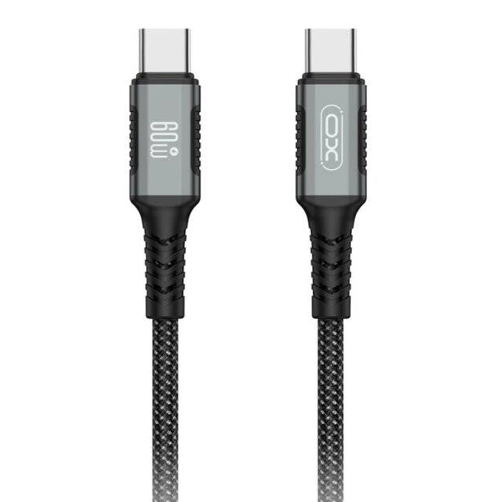 Câble USB-C vers USB-C 60W Tressé (1m)