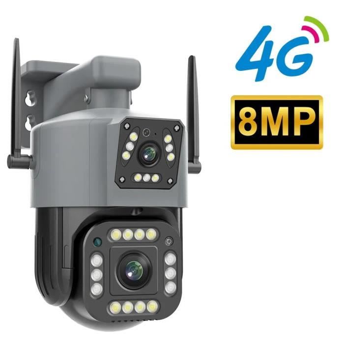 Caméra 4G WiFi extérieure PTZ 8MP 4K