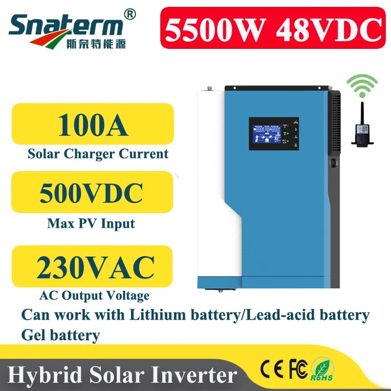 Onduleur Hybride Solaire 5KW 48V MPPT