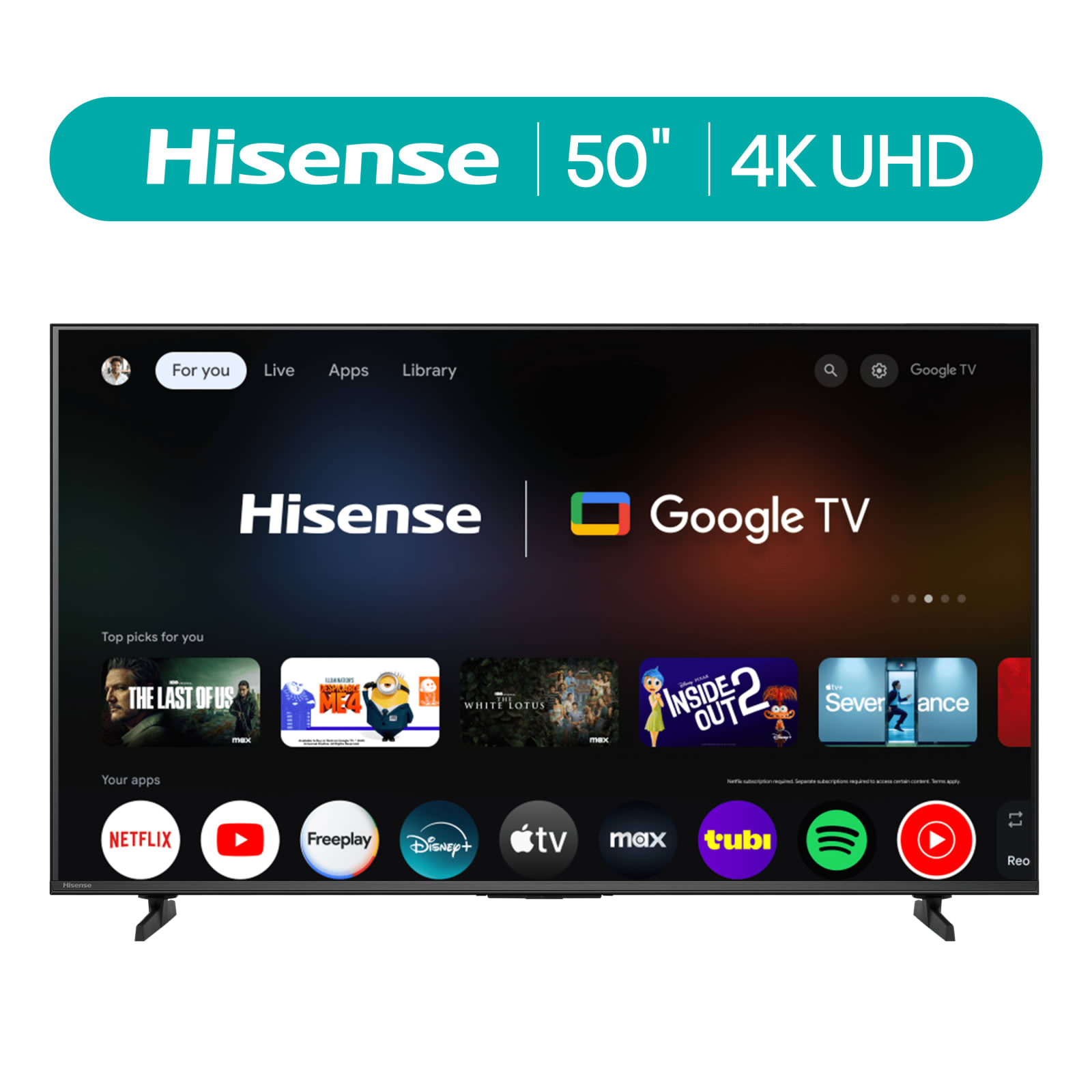 Smart TV Hisense 50 Pouces 4K UHD Smart HDR