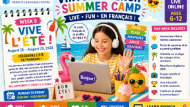 Le Petit Écolier French Language Centre, Virtual French Summer Camp - Week 9 – Vive l’été