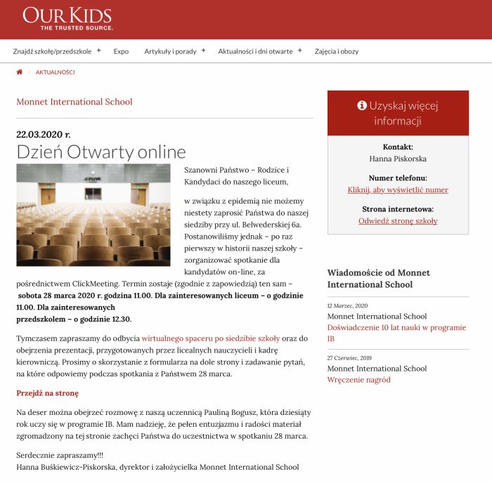 our kids articles