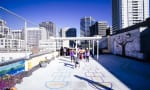 The Linden School - Recess on the rooftop. 