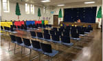 Children's Garden Nursery School - Our gym where daily specialty programs take place. Also our assemblies and concerts. 