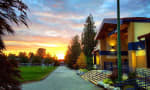 Meadowridge School - Our Early Learning Centre and front field at sunset. 