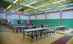 Calgary Academy & Calgary Collegiate - Our brightly coloured Multi-Purpose Room serves a variety of purposes, the most important being our daily cafeteria! 