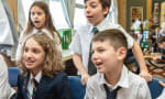 Fieldstone School - Grade Three students in a classroom.  