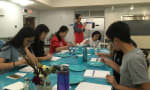 St. John's-Kilmarnock School - Boarding students participating in Paint Night 