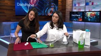 Boo Bubbles Experiment On Discovery Channel S Daily Planet News