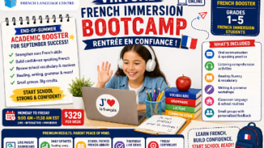 Le Petit Écolier French Language Centre, Virtual French Immersion Back To School Bootcamp – Rentrée en confiance