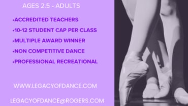 Legacy of Dance Academy, New Fall Season Dance Class Registration ( multiple styles)