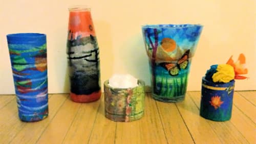 Neilson Park Creative Centre, Family Art: Faux Stained Glass Jar Lanterns