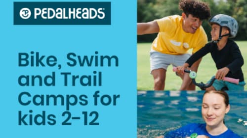Pedalheads Bike, Swim, Trail, & Soccer, Riding Rookies - Parent & Tot Bike Camp (1 hour daily)