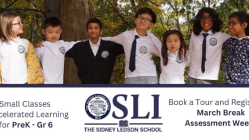 SLI The Sidney Ledson School , March Break Assessment Week and Activity Camp