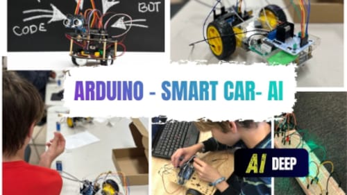 Code-it Hacks Kids, SMART ROVERS - ARDUINO AI DEEP EDITION