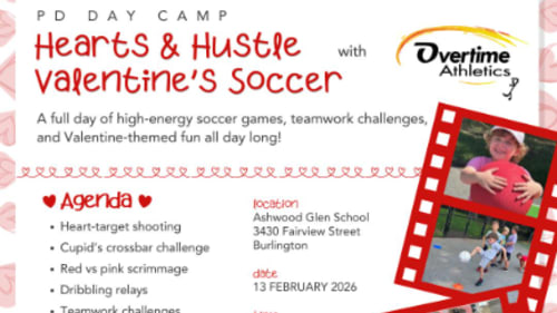 Overtime Athletics Halton, HEARTS & HUSTLE VALENTINES SOCCER CAMP