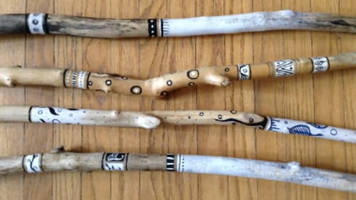 Neilson Park Creative Centre, Father’s Day Project – Customized Walking Sticks
