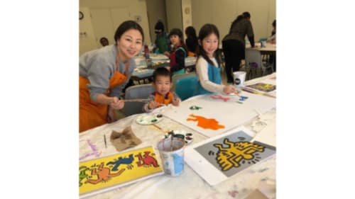 Neilson Park Creative Centre, Family Art – Keith Haring Family Portraits for Mother’s Day
