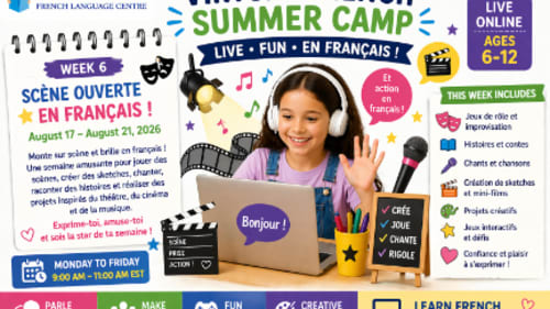 Le Petit Écolier French Language Centre, Virtual French Summer Camp - Week 6 – Éco-Héros en Action