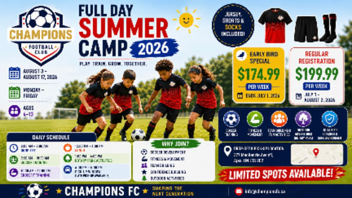 Champions FC, Summer Camp Program 2026
