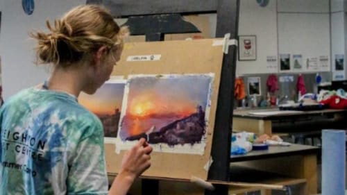 Strathcona-Tweedsmuir School Camps, Art Studio & School Camp 4-14 years with Colour on Fire