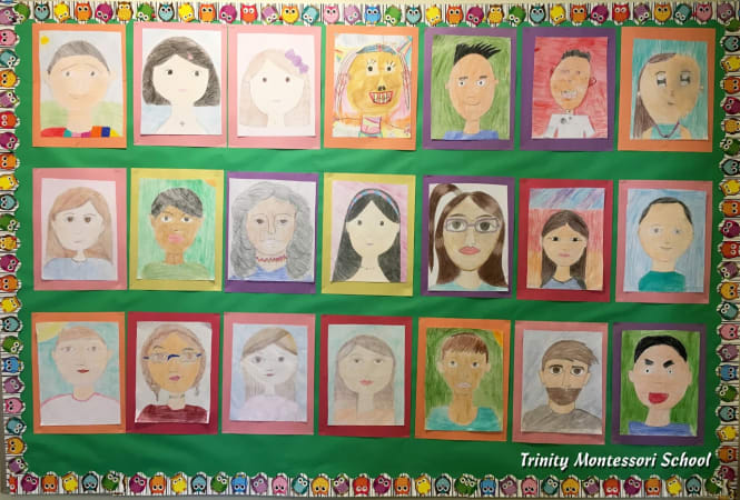 Trinity Montessori School - Elementary Students Art Work 