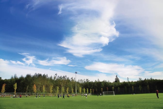 Meadowridge School - Soccer games, PHE class, and more are held on our lighted back field. 
