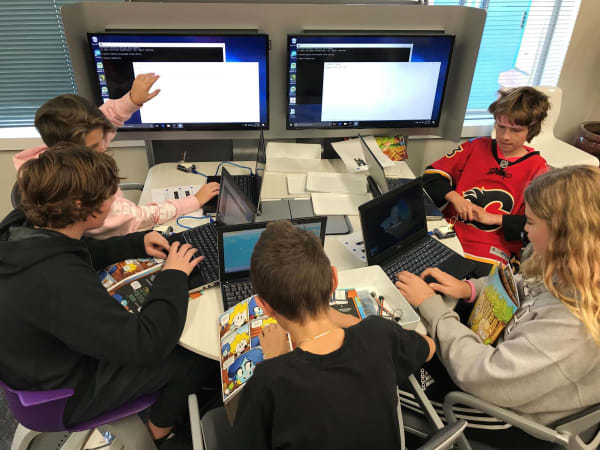 Calgary Academy & Calgary Collegiate - The innovative MediaScape in our Library Learning Commons is a great example of technology enabling collaboration 