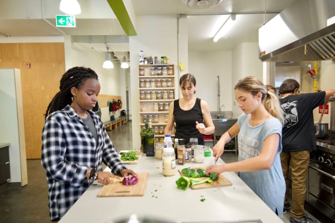 The Element High School - The Element is equipped with a commercial kitchen where students prepare meals for their classmates 3 times a week. This includes recipe sourcing, meal planning, cooking, and clean up.  