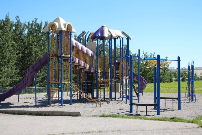 Glenmore Christian Academy - The playground for Grade 3 and up. 