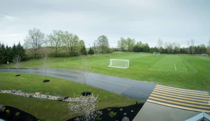 St. John's-Kilmarnock School - One of several fields used for athletics, namely soccer and field hockey.  