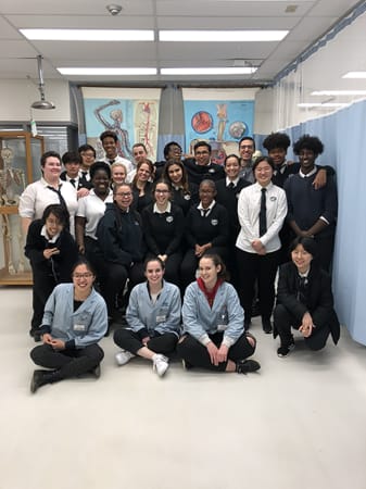 Nancy Campbell Academy - Pure Science student visit U of Guelph Cadaver Lab  