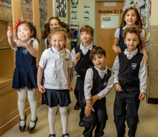 CGS (Children's Garden School) - Dance Party Friday always spills into the hallway. 