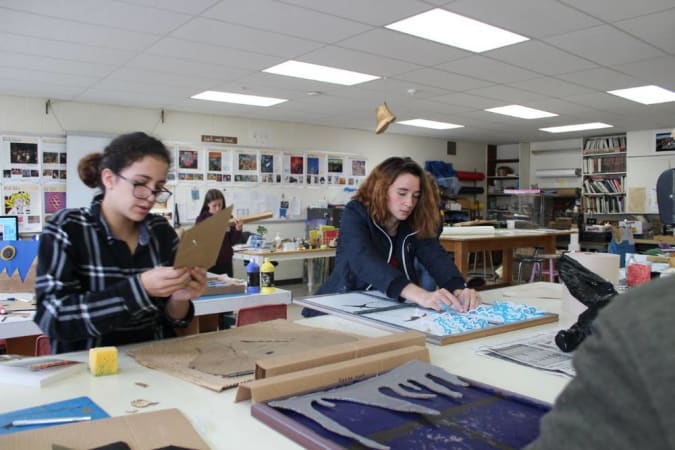 Thetford Academy - Visual Arts classroom. 