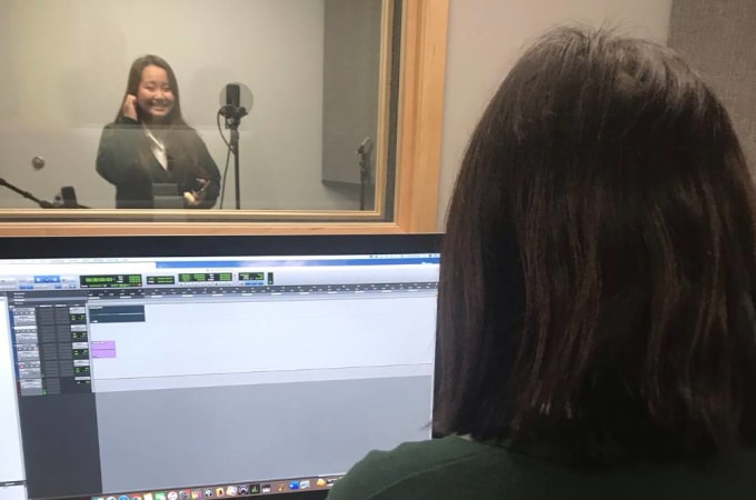 Balmoral Hall School - One of the highlights of our Benidickson Centre for Arts & Design is our recording booth! It was designed and built with the guidance of industry professionals. 