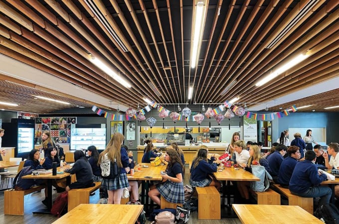 Glenlyon Norfolk School - Dining Hall for Middle and Senior School 