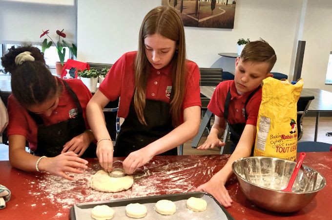 Clear Water Academy - Students in the kitchen 